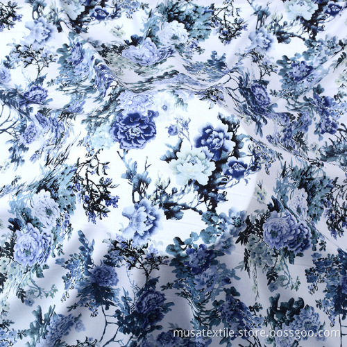 Floral Print Woven Rayon Printed Dress Viscose Fabric